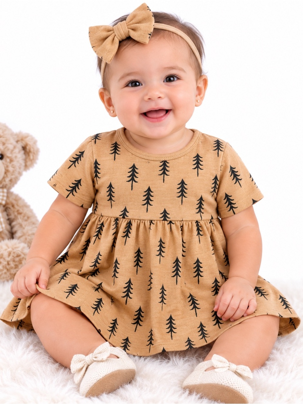 Rylee & Cru Evergreen Tree Fin Dress